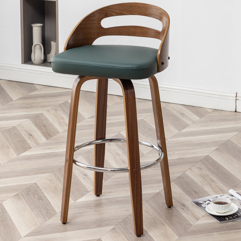 Tabouret de bar et de comptoir pivotant, Tabouret de bar (siège d'une hauteur de 30,31 po), Vert