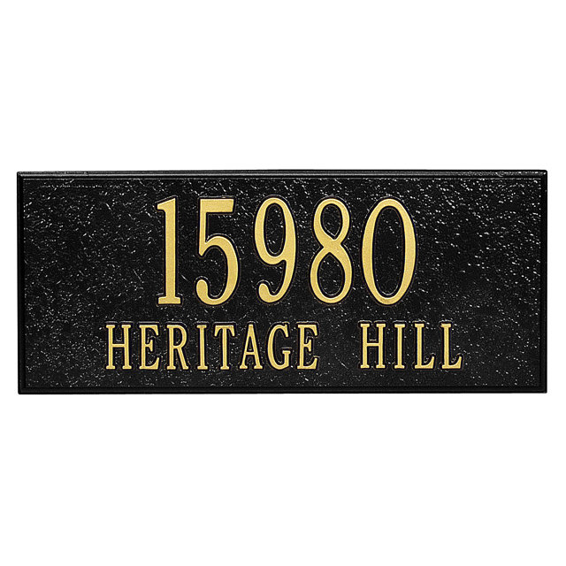 Metal Address Plaque