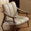Fauteuil simple en cuir beige 32,68 "