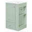 Bathroom Vanity With Sink, Soft-Close Drawer And Open Side Shelves-1932405899