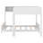 Full XL Over Full XL Wooden Bunk Bed With Built-In Storage Shelf & Ladder-422782842