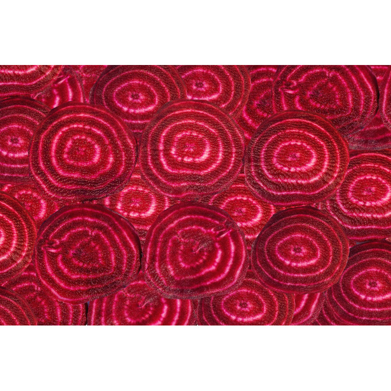 Slices Of Young Beets - Wrapped Canvas Print, 30cm H x 46cm W x 3.8cm D