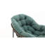 Chaise berçante d'extérieur, chaise berçante surdimensionnée en osier de patio, chaise berçante confortable pour l'intérieur et l'extérieur avec coussin épais, chaise longue moderne pour balcon, porche, jardin, cour arrière-133903812