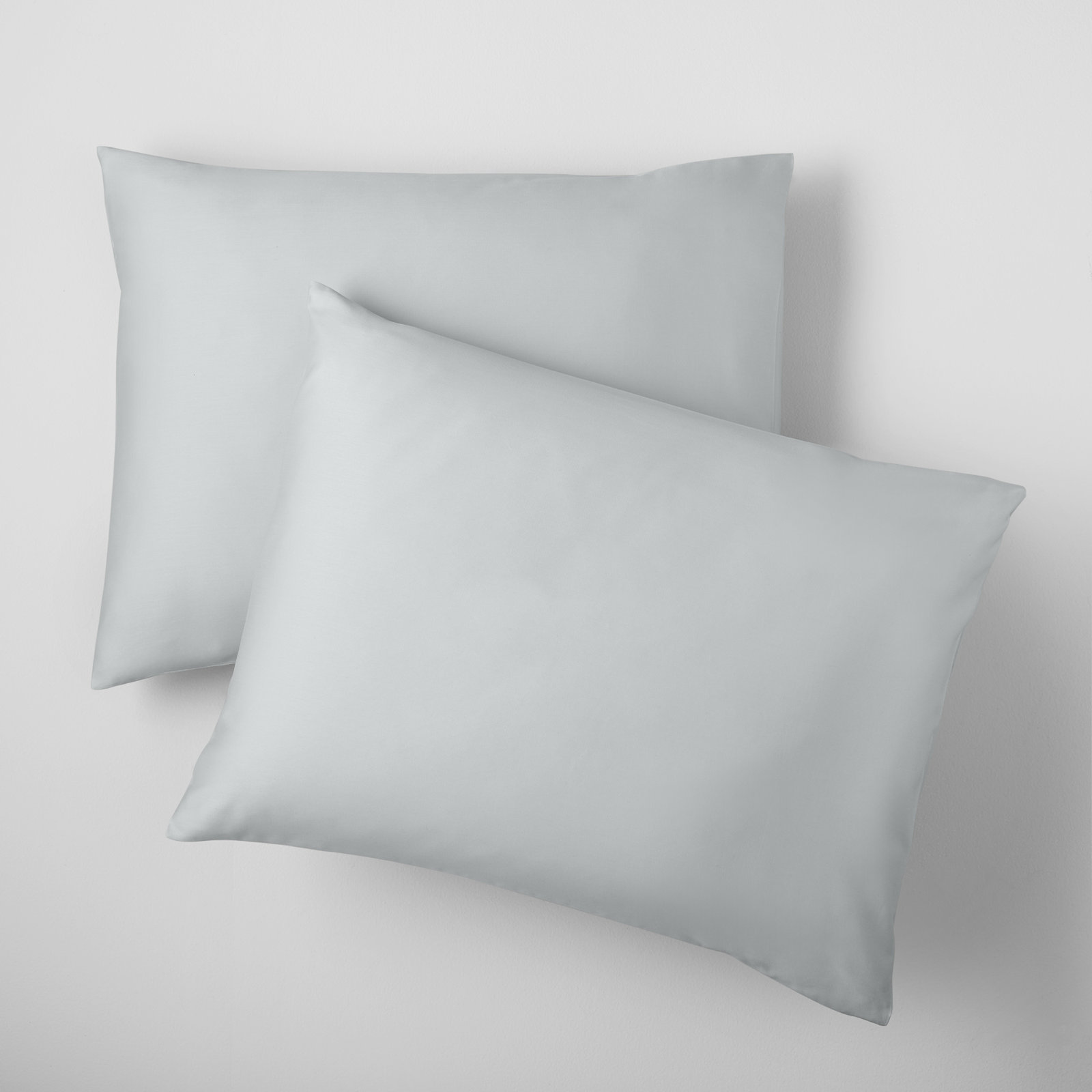 Danfield Cotton Sateen Duvet Cover Set, Stormy Blue, Full / Queen Duvet Cover + 2 Pillow Shams