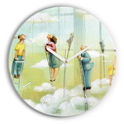 Glass Wall Clock