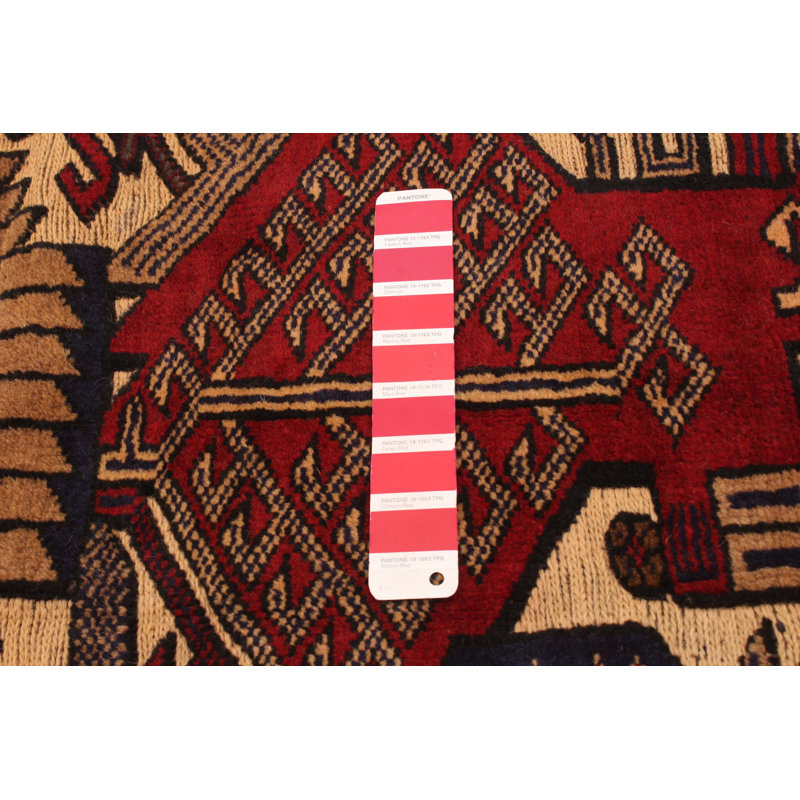 Tapis rouge tadjik 4 pi 1 po x 6 pi 1 po