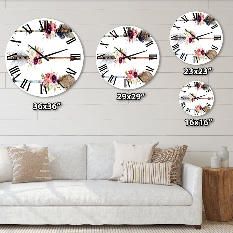 Horloge murale bohème et éclectique, Moyenne