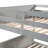 Gray Bunk Bed With Detachable Twin Trundle - Convenient Full Over Extra Sleeping Space-373803346