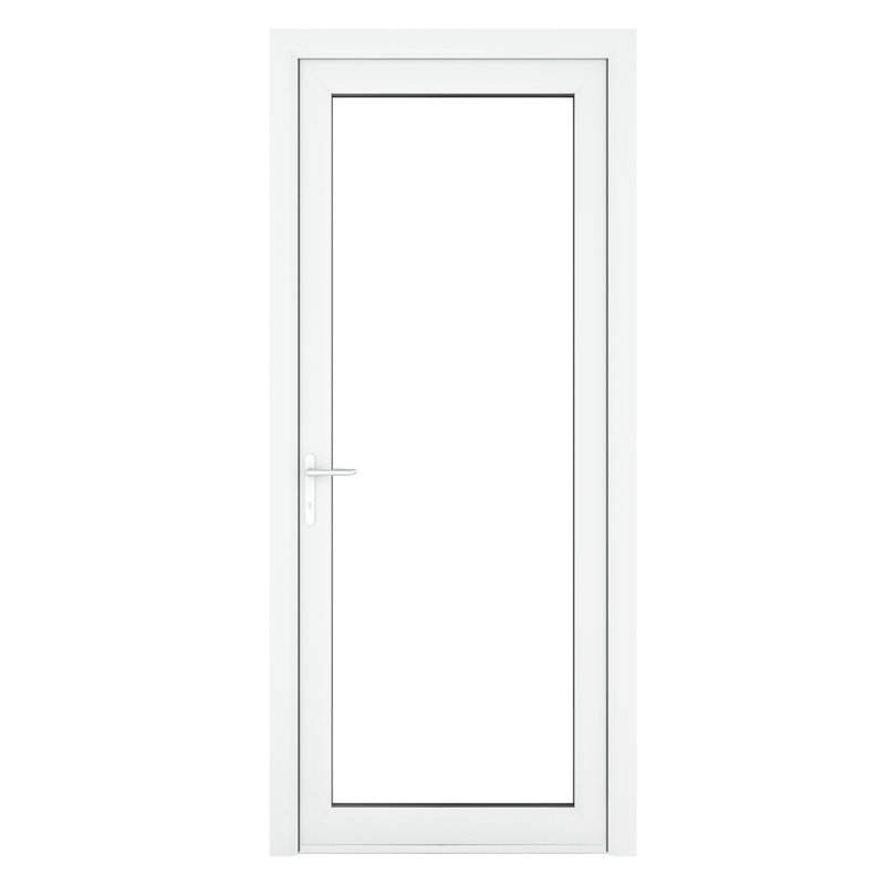 Upvc Single Door, 209cm H x 84cm W x 7cm D