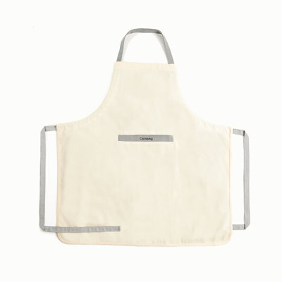 2 Pocket Linen Apron, Cream