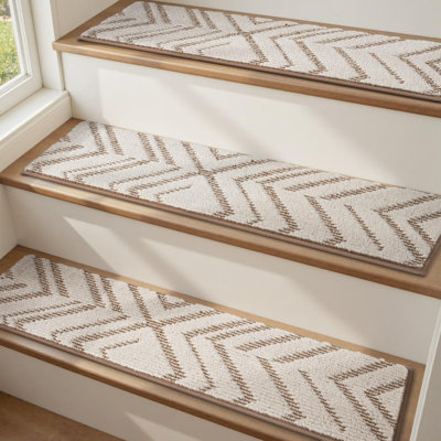 Stair Treads Non Slip 15 PCS, 3D Peel And Stick Stair Treads For Wooden Steps Indoor, Residue-Free Adhesive Stair Runner For Kids, Elders ， Pets