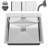 22L X 25W Stainless Metal Sink