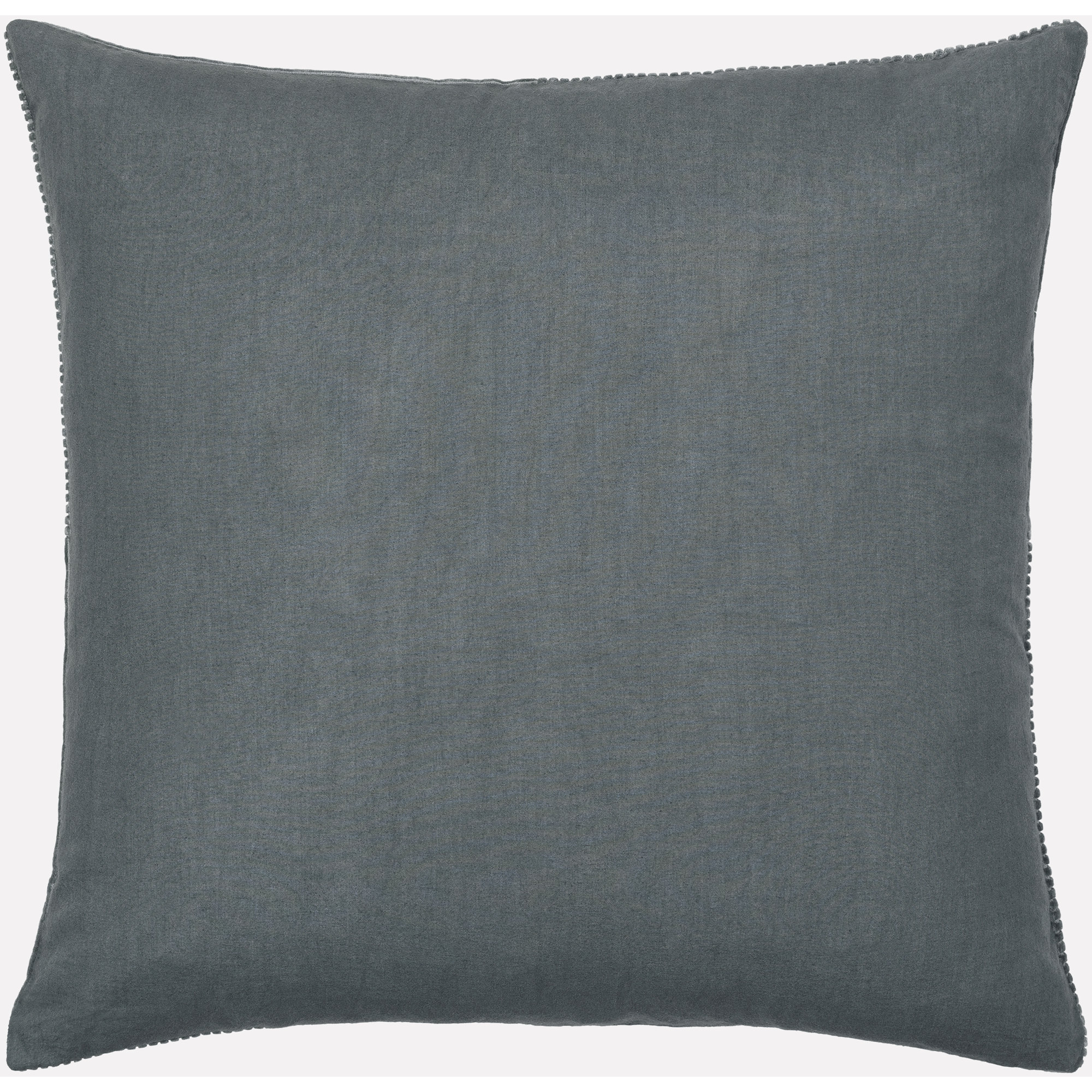 Selma Cotton Throw Pillow, 18" x 18", Charcoal