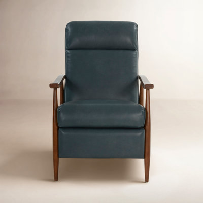 27" Genuine Leather Manual Recliner