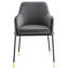 Fauteuil de salle à manger en velours Jovi Performance-1576484578