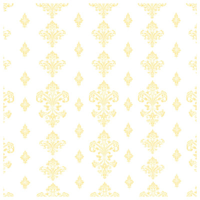 Yellow Damask Pattern Blankets