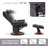 Bennith Upholstered Swivel Recliner, Massage TV Chairs with Neck Pillow and Side Pocket-258202939