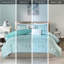 Literie double tendance et motif métallique argenté-121234819-121234824