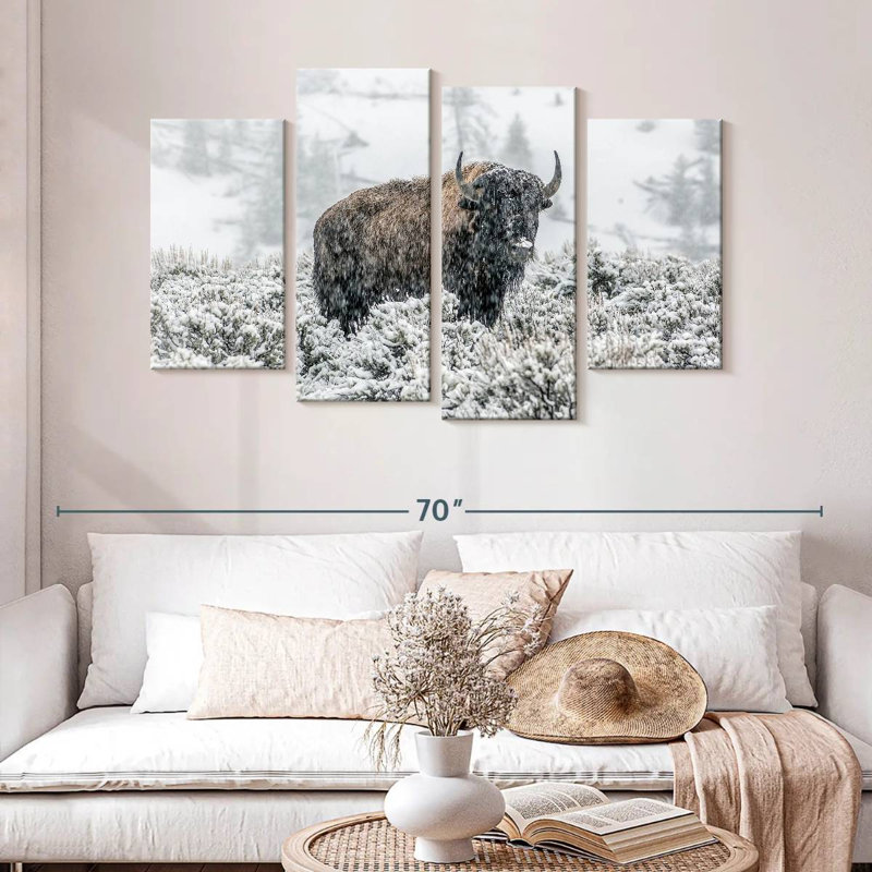 Brampt Lamar Valley Bison, 32" H x 52" W