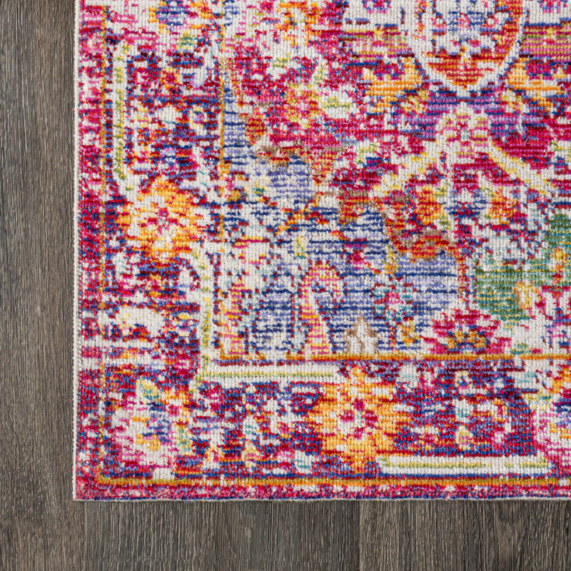 Tapis fuchsia Stgeorge, Tapis de couloir 2 pi 2 po x 8 pi