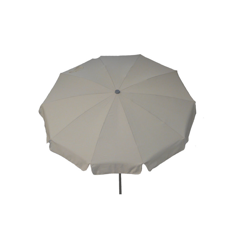 Fraiture 200 cm W X 200 cm D Round Tilt Beach Parasol with Manual Lift