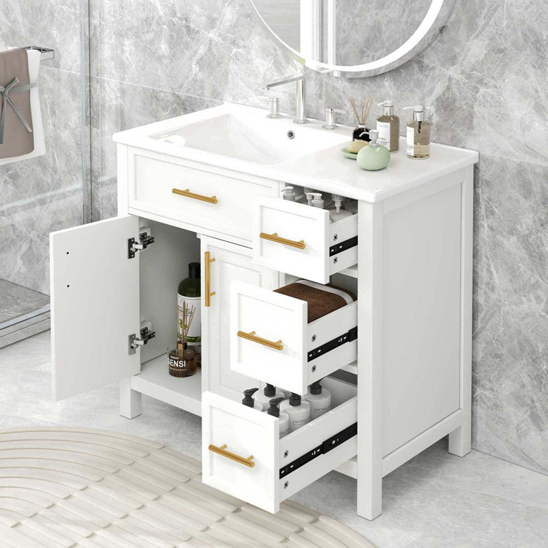Meuble-lavabo simple 18,3 po avec comptoir