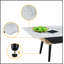 Table basse Landon de 47 pouces avec texture marbre gris verre et design en bois cintré pour une élégance moderne-767005408