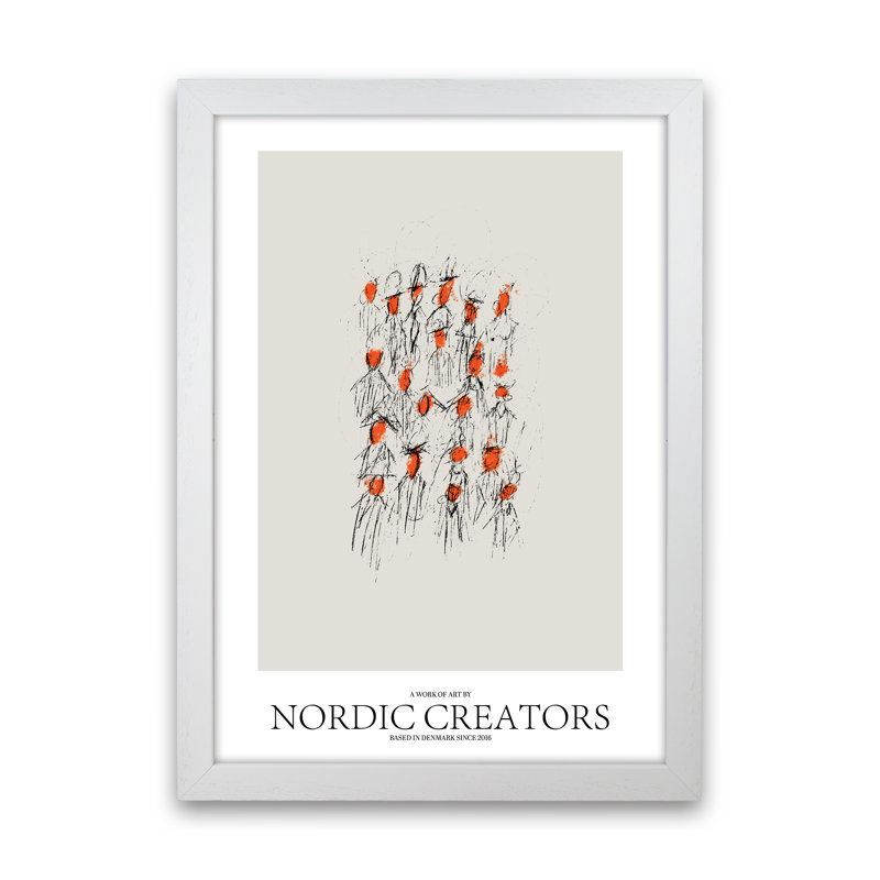The People - Print, White Framed, 42cm H x 29.7cm W x 3cm D