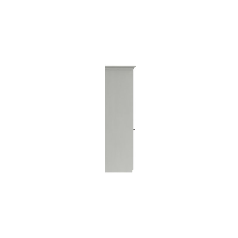 Wisbech 3 Door Manufactured Wood Wardrobe, White