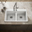 Riverby 33 In. Top-Mount Double-Bowl Kitchen Sink-1017940968-1017940973-1035019176