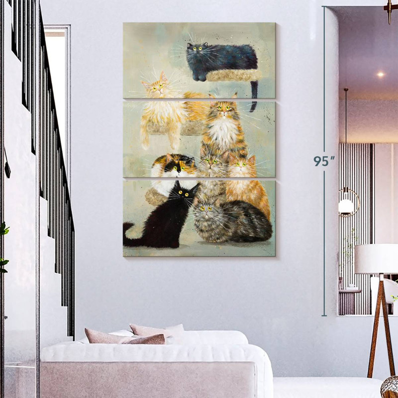 Brampt The Haynes Cats, 74" H x 48" W