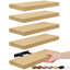 Tablettes murales flottantes Sorbus, fixées au mur pour la décoration intérieure, étagère murale en bois aggloméré l 16,25 po x P 5,5 po (ensemble de 5) - érable-116806952
