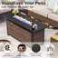 All Weather Wicker/Rattan 7 - Person Seating Group with Cushions-363145094-383863400