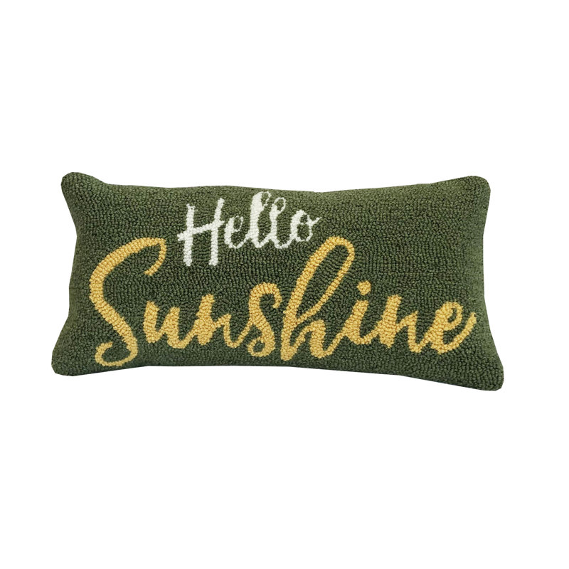 Coussin Hello Sunshine, Vert