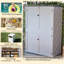 Armoire extérieure, armoire de rangement pour garage, rangement pour équipement de jardin en résine antirouille