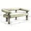 Causeuse ronde avec accoudoirs avec coussins confortables et structure durable, parfaite pour les salons confortables et les petits espaces.-445105104-445105116