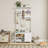 Hall Tree, Coat Rack with 17 Hooks & 2 Drawers, 6 in 1 Design Entryway Bench, Shoe Rack Hanging Rod