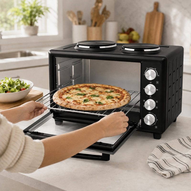 HOMCOM Toaster Oven with Rotisserie