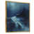 Toile avec cadre flottant or