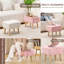 Petit tabouret d'appoint avec repose-pieds en bois-1303797747
