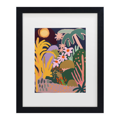 Treechild  Moon Island Matted Framed Art