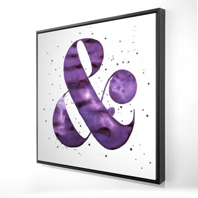 " Ampersand Purple "