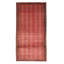 Tapis rouge en laine noué à la main de conception unique 3 pi 5 po x 6 pi 7 po Ayiesha