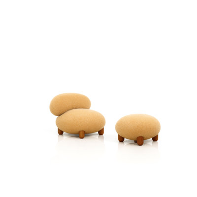 Méridienne et repose-pieds Pebble