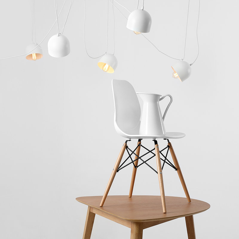 Allan 6 - Light Cluster Pendant, White