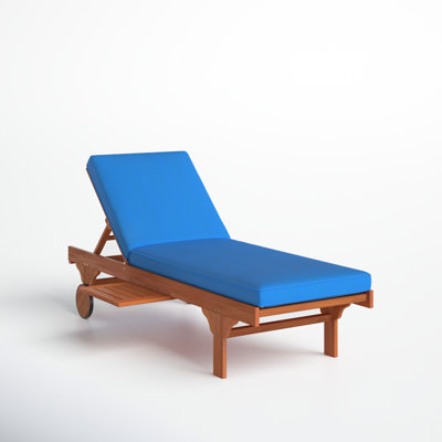 Jivera 28" Eucalyptus Patio Chaise Lounge