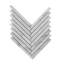 Bianco Carrara 7.5 in. x 18.5 in. Herringbone Marble Tile