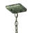 Regitze 1 - Light Verdigris Square/Rectangle Pendant