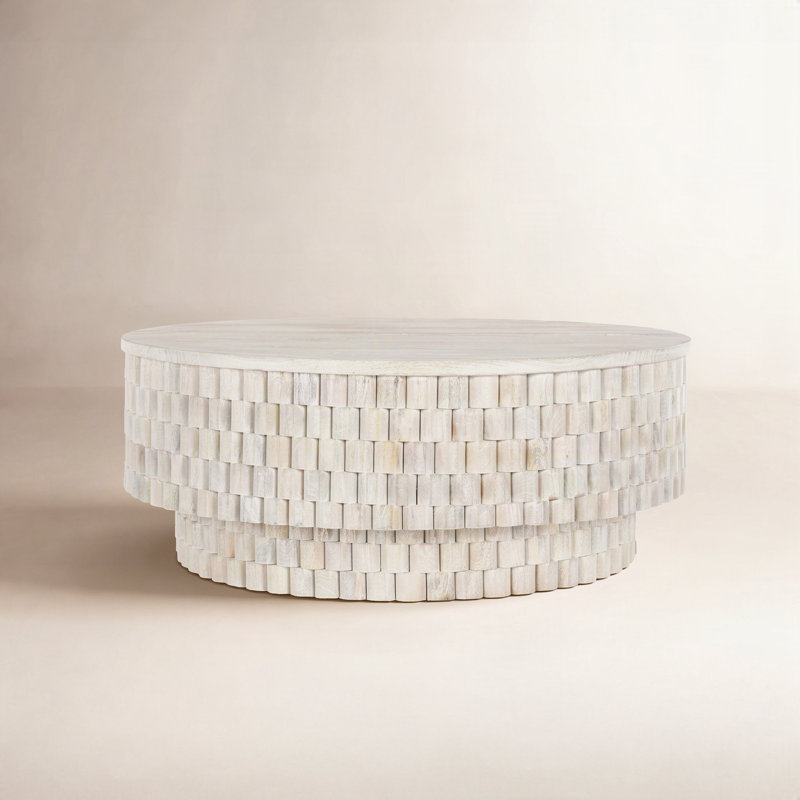 Norwood 40" Round Coffee Table, White