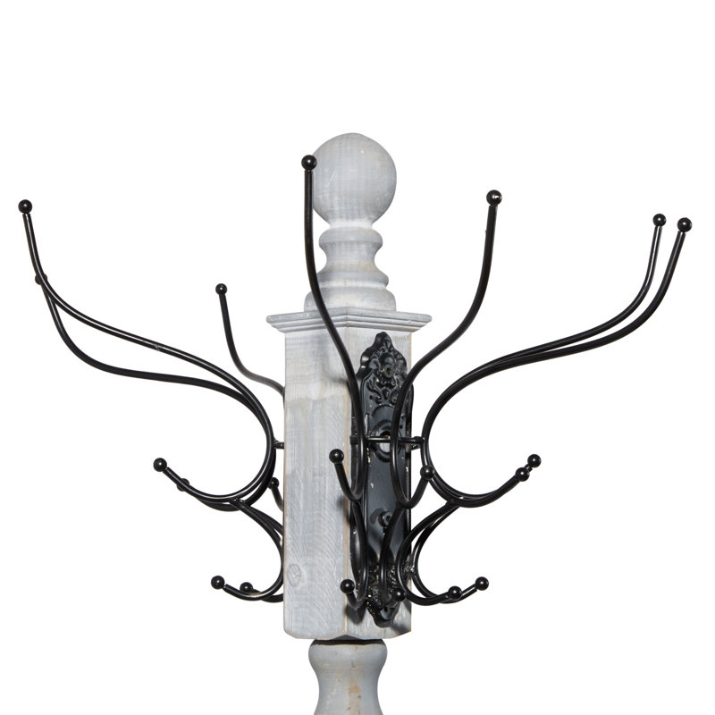 Shey Freestanding 12 - Hook Coat Rack